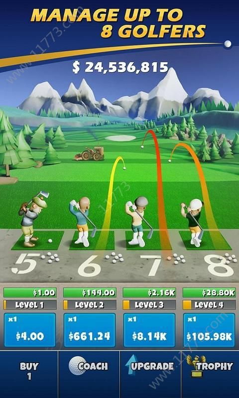 空闲大亨高尔夫球手游戏中文安卓版图片1