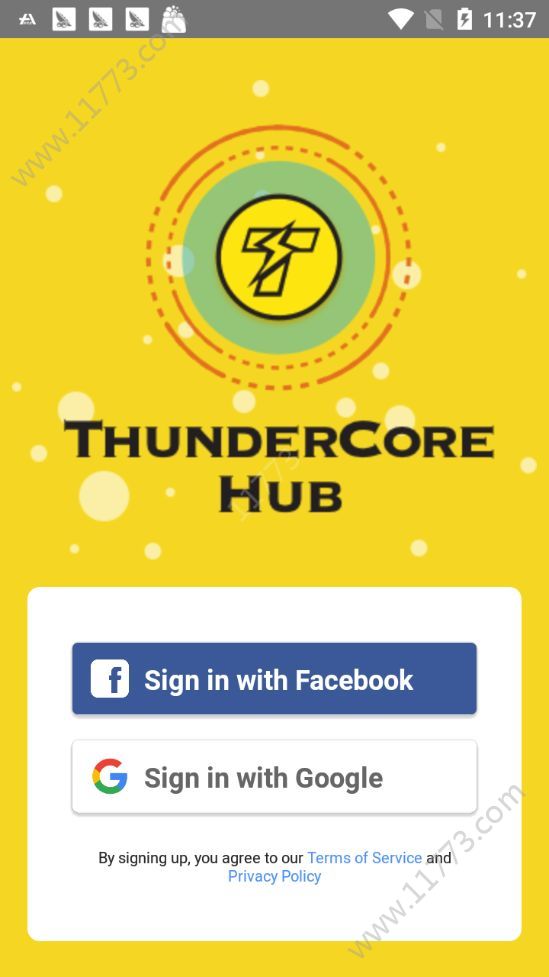 ThunderCore Hub app